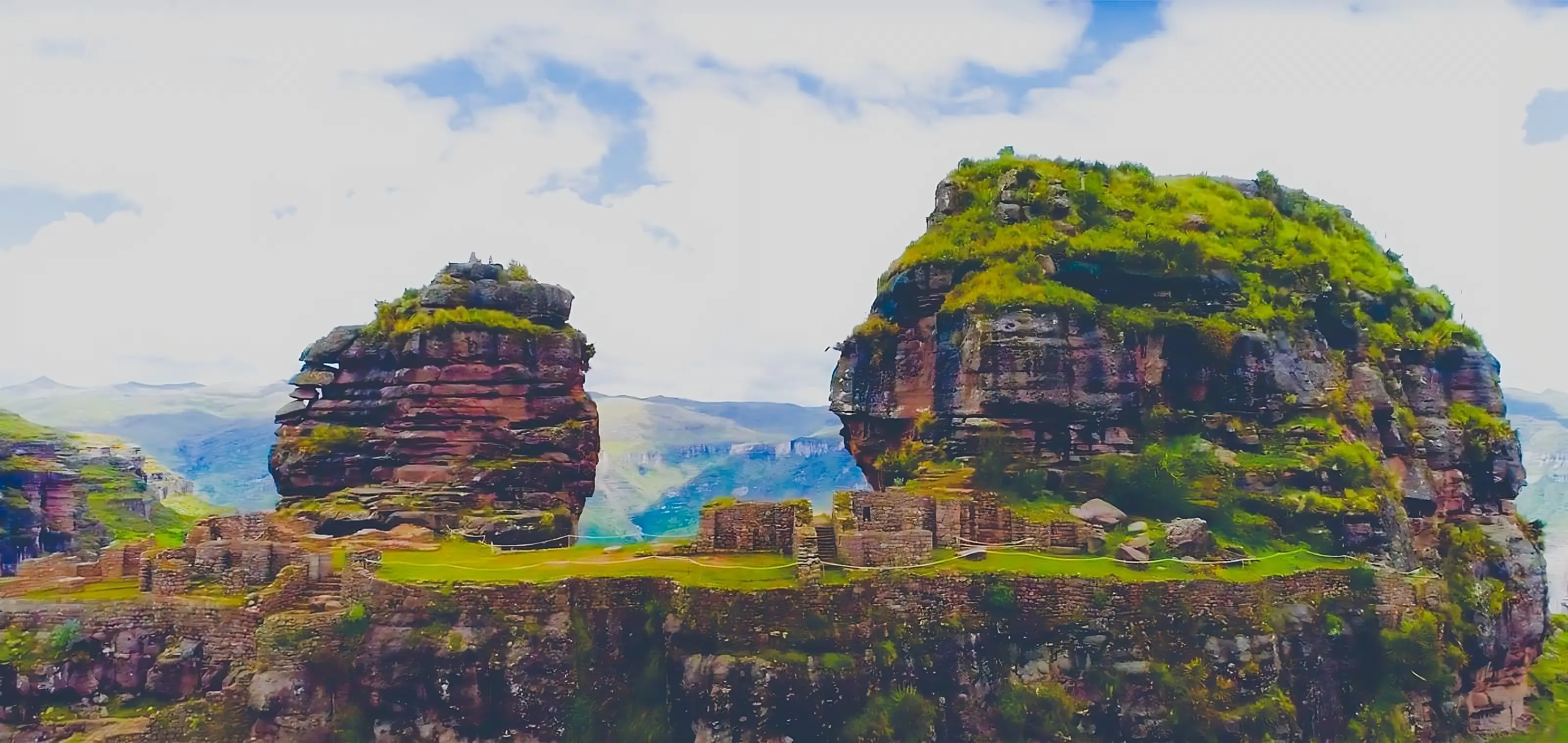 "Waqrapukara" en quechua significa "Fortaleza en forma de cuerno", debido a la forma del sitio arqueológico.